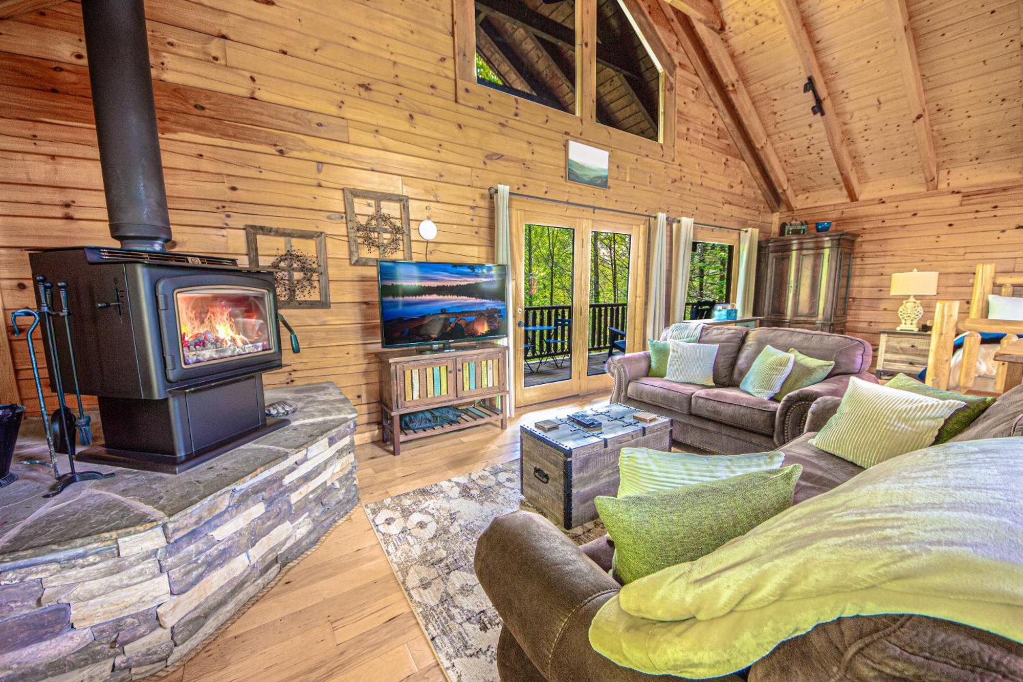 Love Me Tender Studio Cabin Sevierville Værelse billede